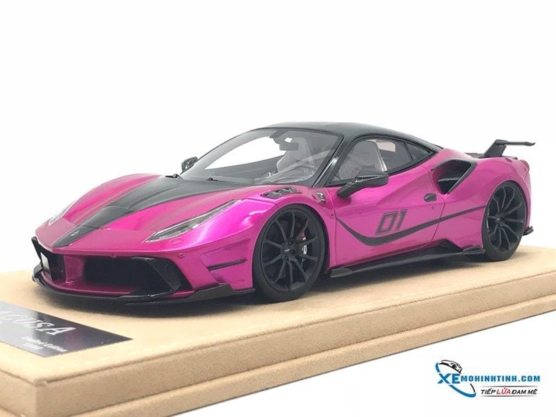 Ferrari 488 4XX Siracusa Mansory JUC 1:18 (Hồng) – Shop Xe