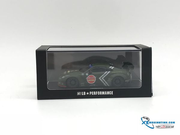 Xe Mô Hình Nissan GTR- R35 LB 1:64 Liberty Walks ( Xanh Rêu Nhám )