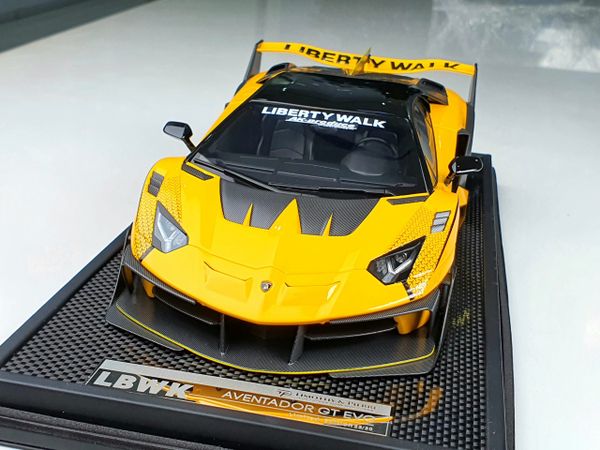 Xe mô hình Lamborghini Aventador 700GT EVO 1:18 LBWK (Metal Yellow)