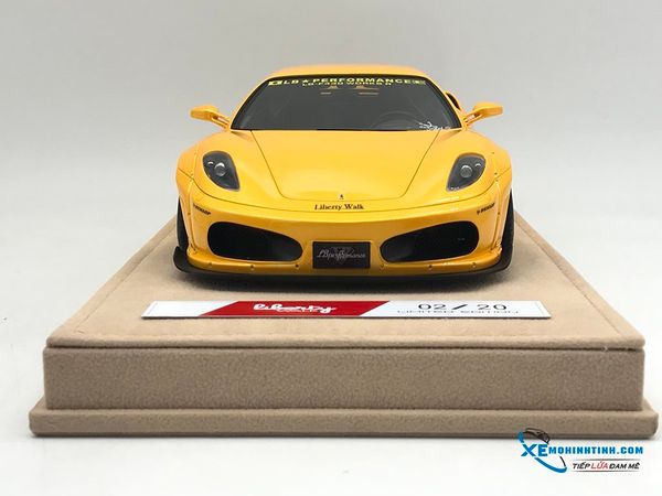 Xe Mô Hình Ferrari F430 Liberty Walks 1:18 LB ( Vàng Nhũ )