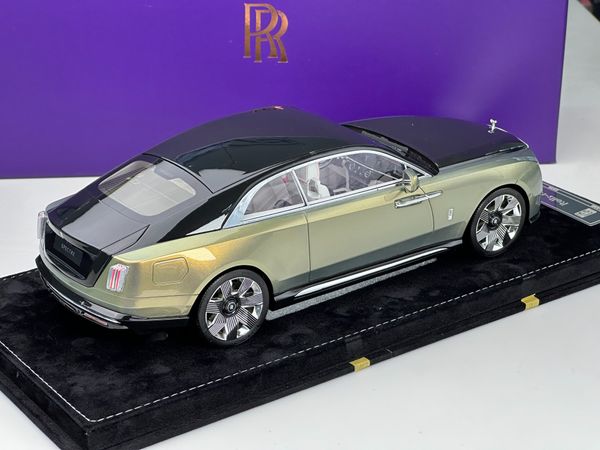 Xe Mô Hình Rolls-Royce Spectre 1:18 HH Model ( Sunrise Gold/Diamond Black )