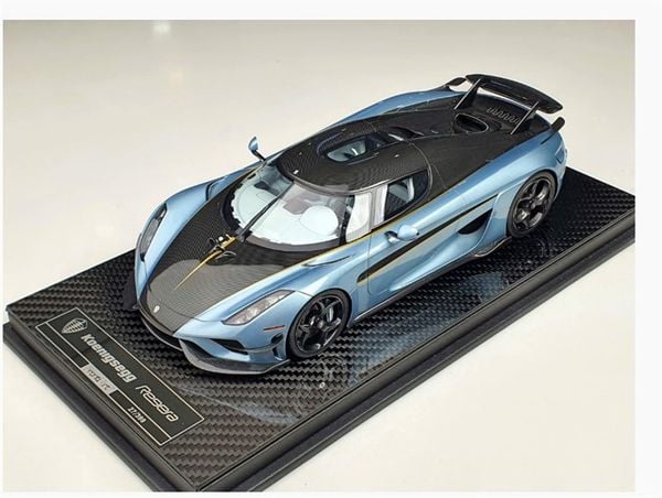 Xe mô hình Koenigsegg Regera 1:18 FrontiArt (Horizon Blue)