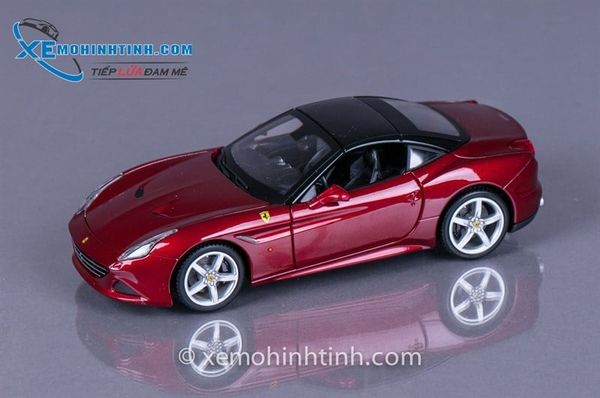 XE MÔ HÌNH FERRARI CALIFORNIA T CLOSED TOP 1:24 BBURAGO (ĐỎ)