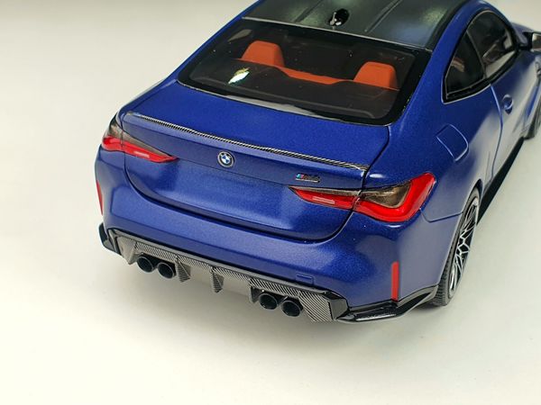 Xe Mô Hình BMW M4 - 2020 1:18 MiniChamps (Blue Metallic)