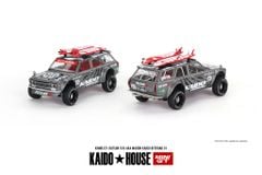 Xe Mô Hình Datsun 510 Wagon 4x4 Offroad v1 1:64 Kaido House (Silver)