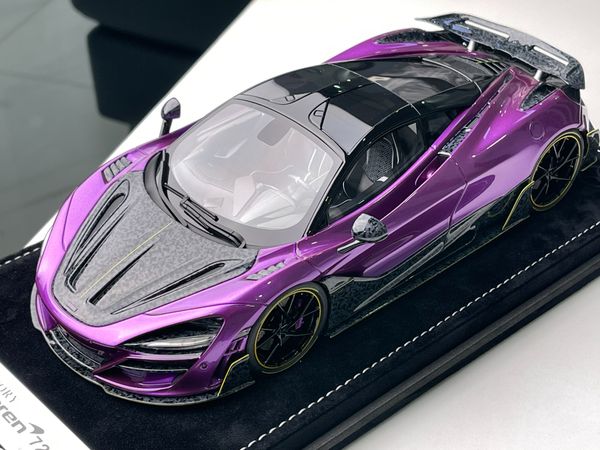 Xe Mô Hình McLaren 720S 1:18 Mansory limited 99psc ( Purple ) ( 81 - 84 )