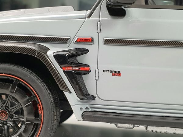 Xe Mô Hình Mercedes-Benz G63 Brabus G900 Rocket Grey 1:18 GTSpirit ( Xám )