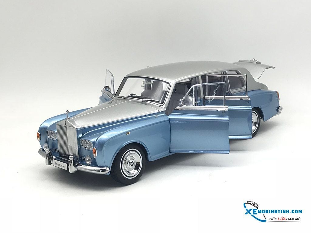 New Colour Kyosho RollsRoyce Phantom VI BlackSilver  DiecastSocietycom