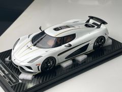 Xe Mô Hình Koenigsegg Regera 1:18 FrontiArt ( Trắng Viên Vàng ) ( 45- 46 - 47 )