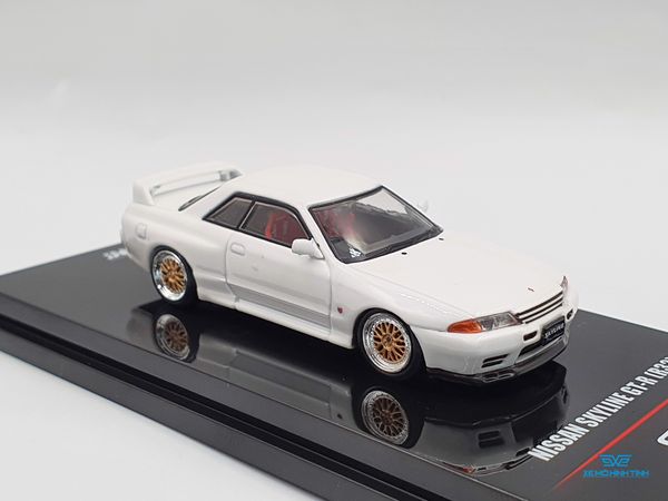 Xe Mô Hình Nissan Skyline GT-R (R32) 1:64 Inno Model ( Trắng )