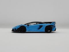 Xe Mô Hình LB-Silhouette Works Lamborghini Aventador GT Evo Baby Blue LHD 1:64 Minigt ( Xanh Baby )