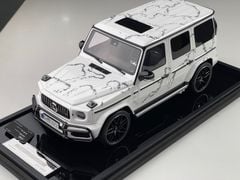 Xe Mô Hình Mercedes Benz G63 AMG 2019 Limited 66 1:18 Motorhelix ( Trắng Hoa Văn )