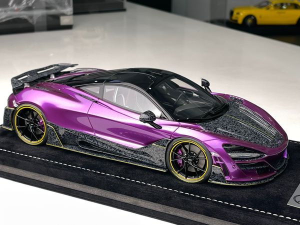 Xe Mô Hình McLaren 720S 1:18 Mansory limited 99psc ( Purple ) ( 81 - 84 )