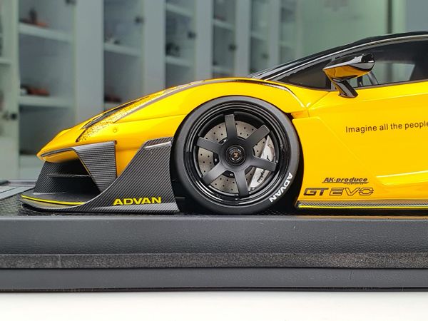 Xe mô hình Lamborghini Aventador 700GT EVO 1:18 LBWK (Metal Yellow)