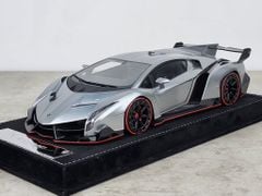 Xe Mô Hình Supercar Veneno Series 1:18 HH Model ( Gun Metal Grey )