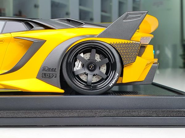 Xe mô hình Lamborghini Aventador 700GT EVO 1:18 LBWK (Metal Yellow)