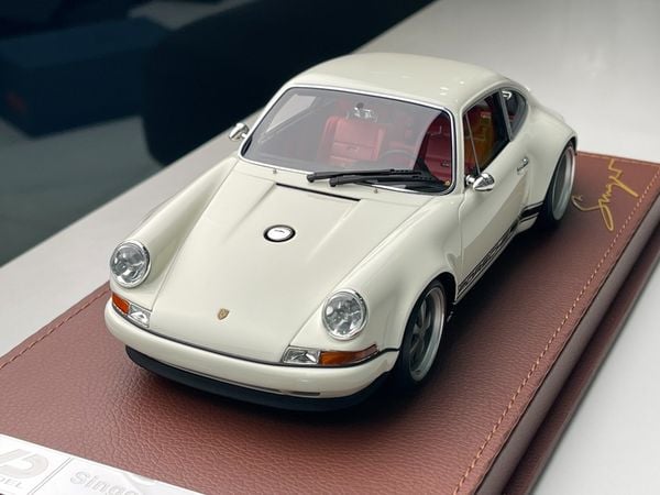 Xe Mô Hình Porsche 911 Coupe Limited 50psc 1:18 Singer DLS ( Trắng ) ( 23)