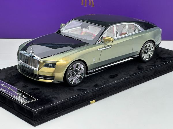 Xe Mô Hình Rolls-Royce Spectre 1:18 HH Model ( Sunrise Gold/Diamond Black )