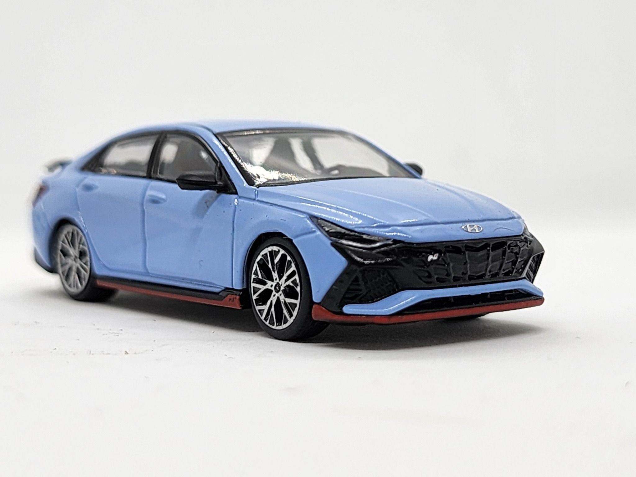 Xe Mô Hình Hyundai ELANTRA N Performance Blue LHD 164 Minigt ( Xanh N
