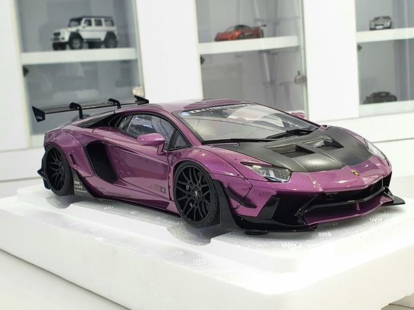 Xe Mô Hình Liberty Walk LB-Works Lamborghini Aventador Limited Edition (Viola SE30) 1:18 Autoart ( Tím )