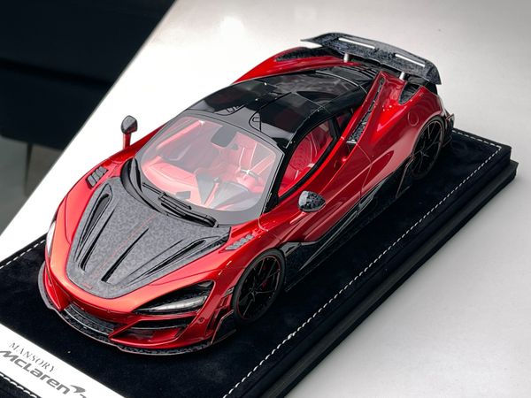 Xe Mô Hình McLaren 720S 1:18 Mansory limited 99psc ( Candy Red ) ( 97 )