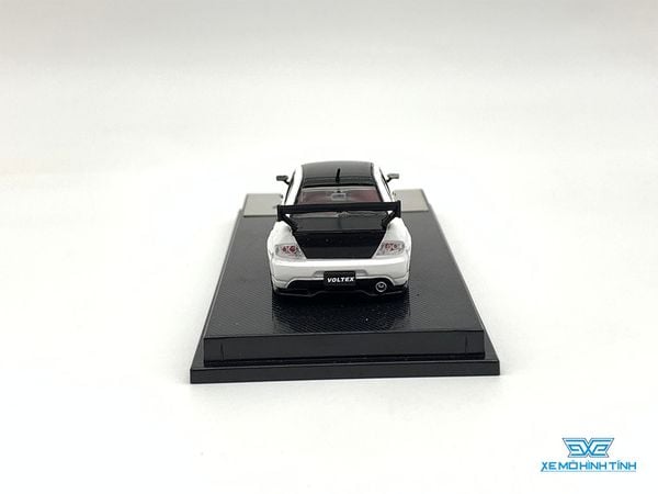Xe Mô Hình Mitsubishi Lancer Evolution 1:64 CM Model ( Trắng Mui Đen )