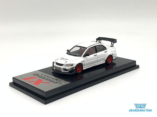 Xe mô hình Mitsubishi Lancer Evolution IX Custom Ver 1:64 CM Model ( Trắng )