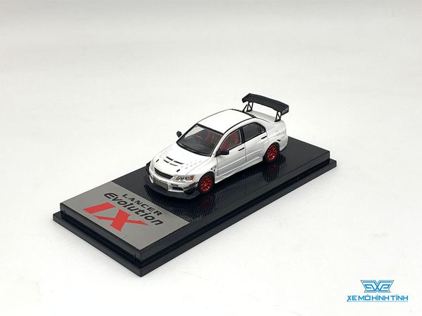 Xe mô hình Mitsubishi Lancer Evolution IX Custom Ver 1:64 CM Model ( Trắng )