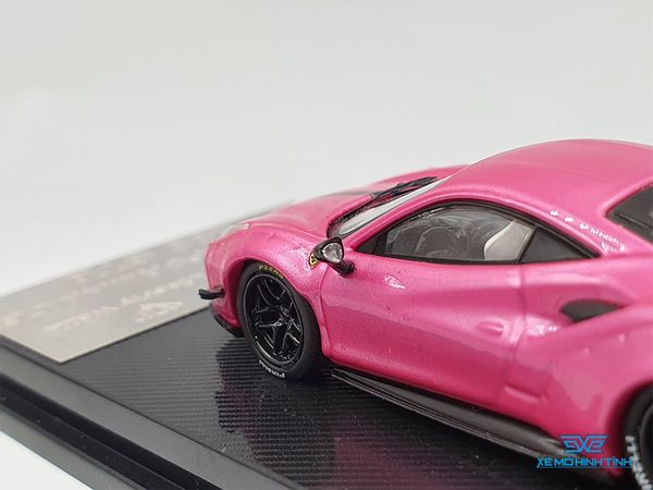 Xe Mô Hình Ferrari 488 GTB LB Performance 1:64 CM Model ( Hồng )