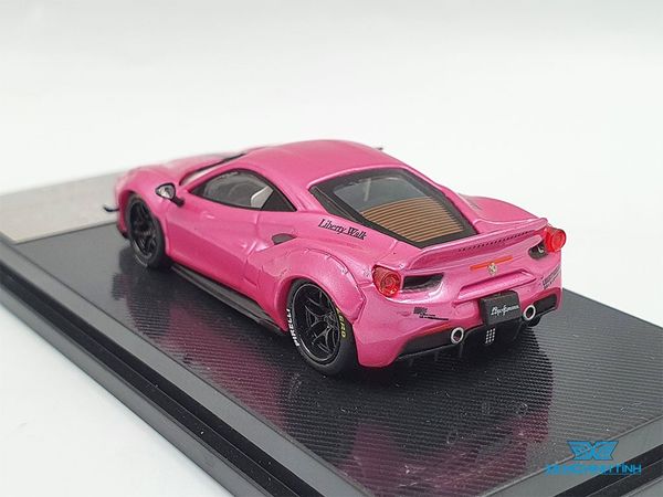 Xe Mô Hình Ferrari 488 GTB LB Performance 1:64 CM Model ( Hồng )