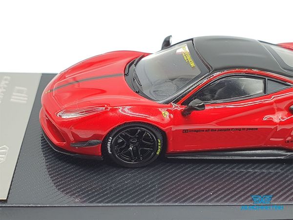 Xe Mô Hình Ferrari 488 GTB Liberty Walks 1:64 CM-Model ( Đỏ )