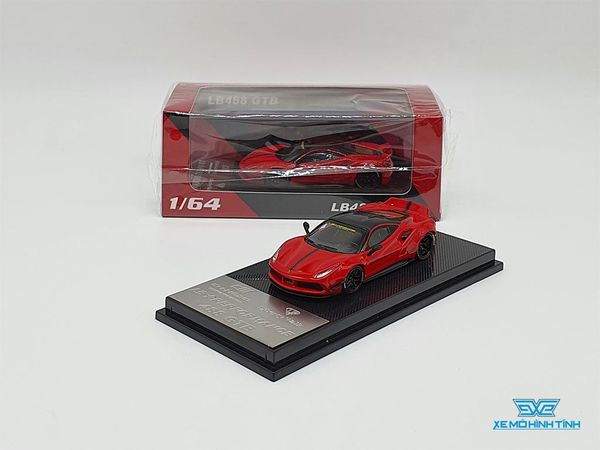 Xe Mô Hình Ferrari 488 GTB Liberty Walks 1:64 CM-Model ( Đỏ )