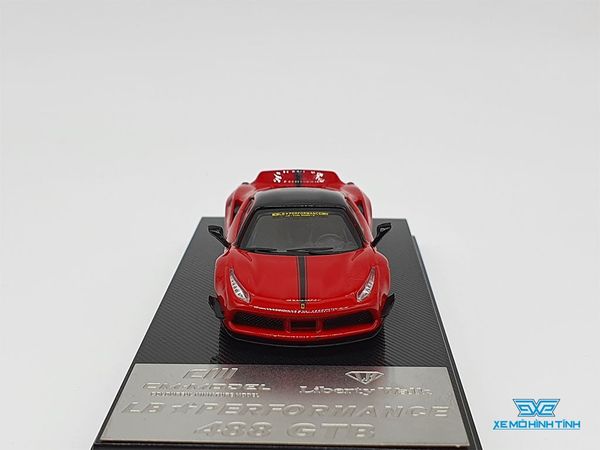 Xe Mô Hình Ferrari 488 GTB Liberty Walks 1:64 CM-Model ( Đỏ )