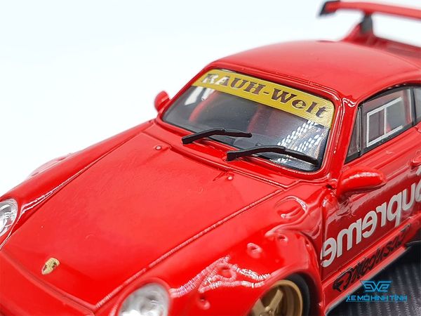 Xe Mô Hình Porsche RWB Sekund Entwicklung Supreme Limited 1:64 CM Model ( Đỏ Supreme )