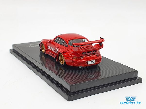 Xe Mô Hình Porsche RWB Sekund Entwicklung Supreme Limited 1:64 CM Model ( Đỏ Supreme )