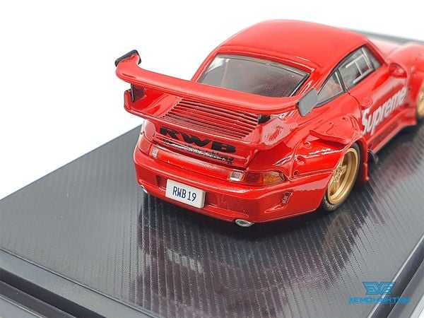 Xe Mô Hình Porsche RWB Sekund Entwicklung Supreme Limited 1:64 CM Model ( Đỏ Supreme )