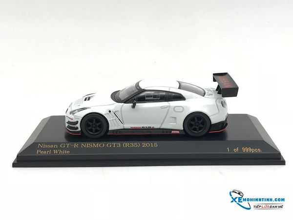 Xe Mô Hình Nissan GT-R Nismo GT3 (R35) 2015 1:64 Car-Nel ( Trắng )