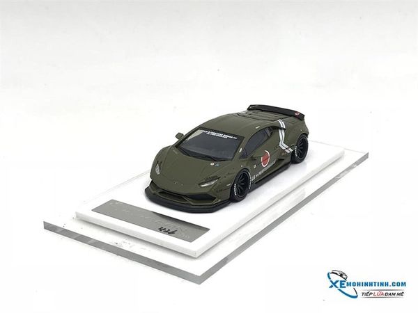 Xe Mô Hình Lamborghini Huracan Liberty Walk 1:64 LB ( Xanh Quân Đội )