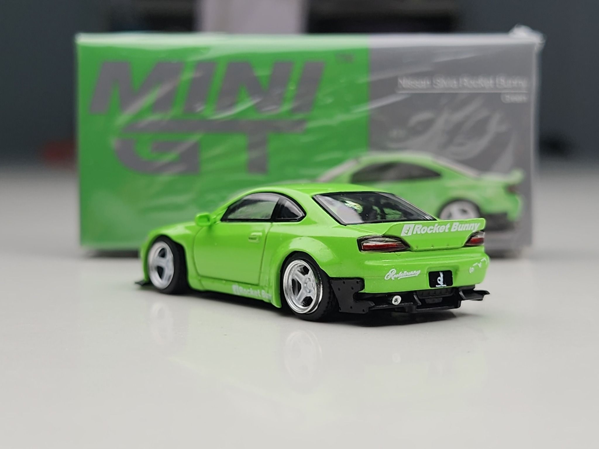 ミニカー MiniGT S15 Green Rocket Bunny Mini GT - Nissan Silvia S15 Rocket Bunny - Shizuoka Hobby Show
