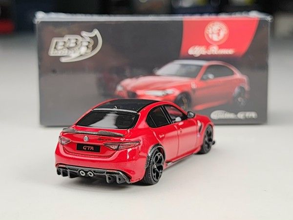 Xe mô hình Alfa Romeo Giulia GTAm Rosso GTA (Đuôi Thấp) 1:64 MiniGT (Đỏ)