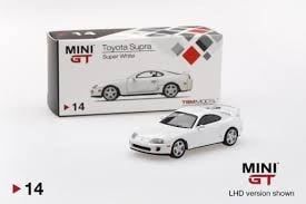 Xe Mô Hình Toyota Supra ( JZA80 ) Super White LHD 1:64 MiniGT ( Trắng )