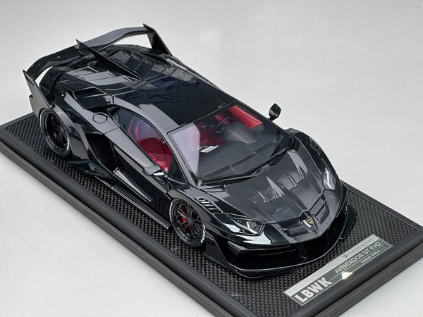 Xe mô hình tĩnh Lamborghini Aventador EVO 700GT 1:18 LBWK (Matt Black)