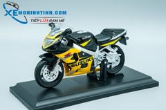 XE MÔ HÌNH SUZUKI GSX-R600 1:18 MAISTO (VÀNG ĐEN)