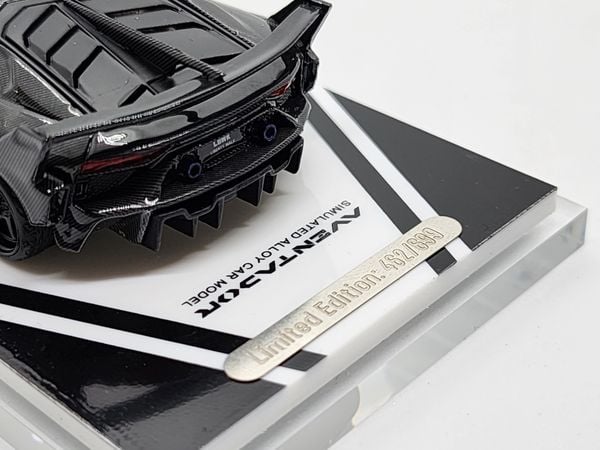 Xe Mô Hình Lamborghini Aventador LP700 LBWK Limited 1:64 Time Micro ( Đen Cacbon )