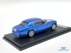 Xe Mô Hình Rolls Royce Phantom Coupe 1:64 Limited ( Xanh Dương Nhạt Mui Bạc )