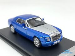 Xe Mô Hình Rolls Royce Phantom Coupe 1:64 Limited ( Xanh Dương Nhạt Mui Bạc )