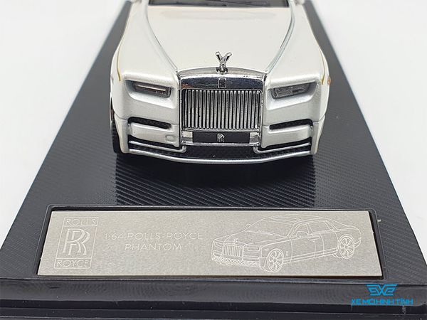 Xe Mô Hình Rolls Royce Phantom Bản 4 Cửa 1:64 ( Trắng Nội Thất Đỏ )