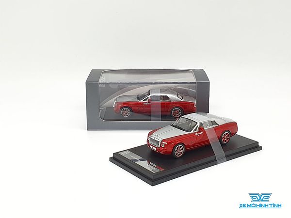 Xe Mô Hình Rolls Royce Phantom Coupe 1:64 ( Đỏ Mui Bạc )