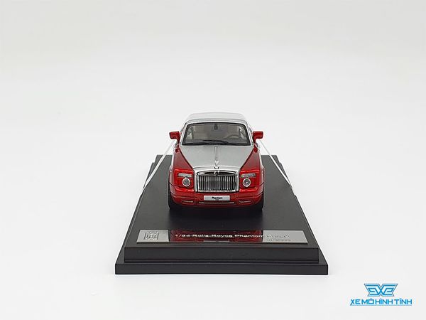 Xe Mô Hình Rolls Royce Phantom Coupe 1:64 ( Đỏ Mui Bạc )