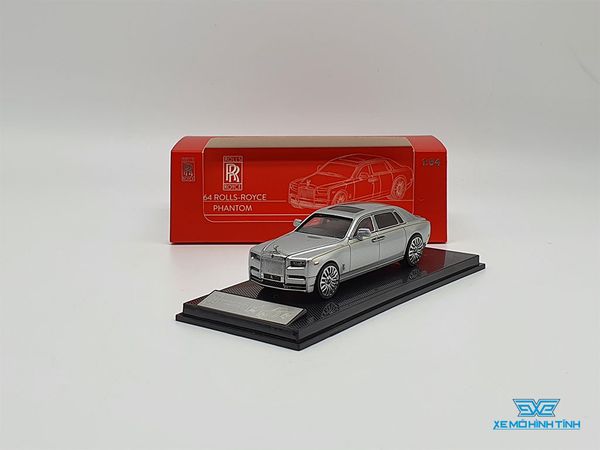 Xe Mô Hình Rolls Royce Phantom VII 1:64 Collector's Model ( Bạc )